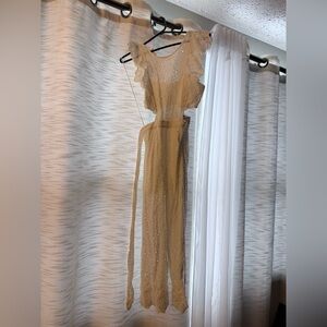 Elegant Lace Jumpsuit in Cream